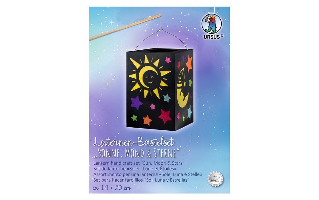 URSUS Kits de bricolage de lanternes Le soleil, la lune et les étoiles