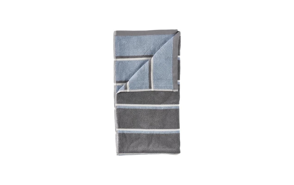 Zone Denmark Serviette de douche 70 x 140 cm Gris/Bleu Brume/Gris doux