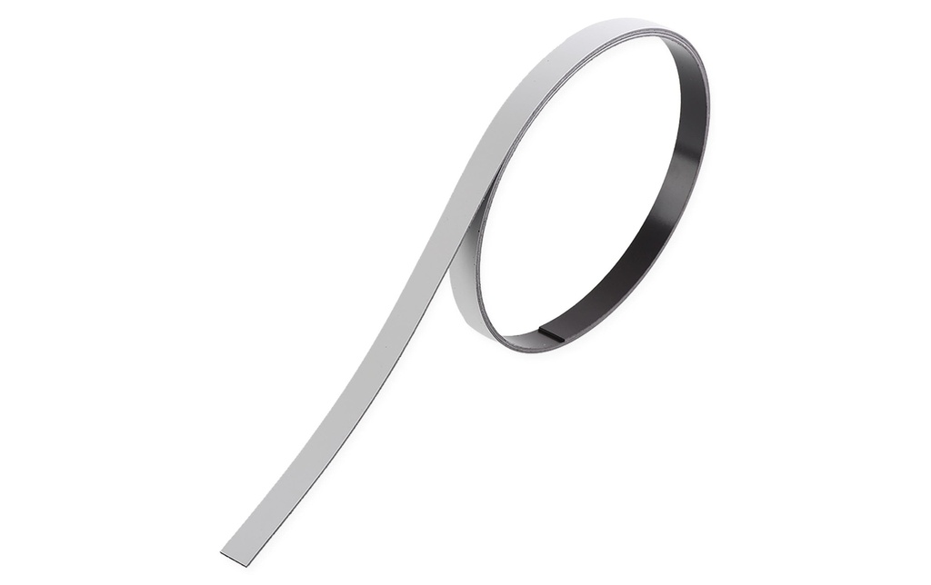 Berec Bande magnétique 10 mm x 1 m, Gris