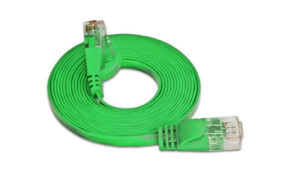 SLIM Câble patch slim RJ-45 - RJ-45, Cat 6, UTP, 0.5 m, Vert