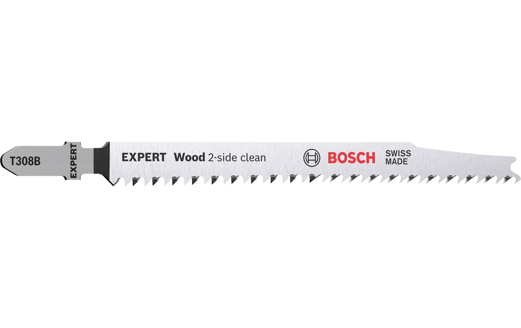 Bosch Professional Lame de scie sauteuse EXPERT Wood 2-side clean T 308 B, 3 pièces