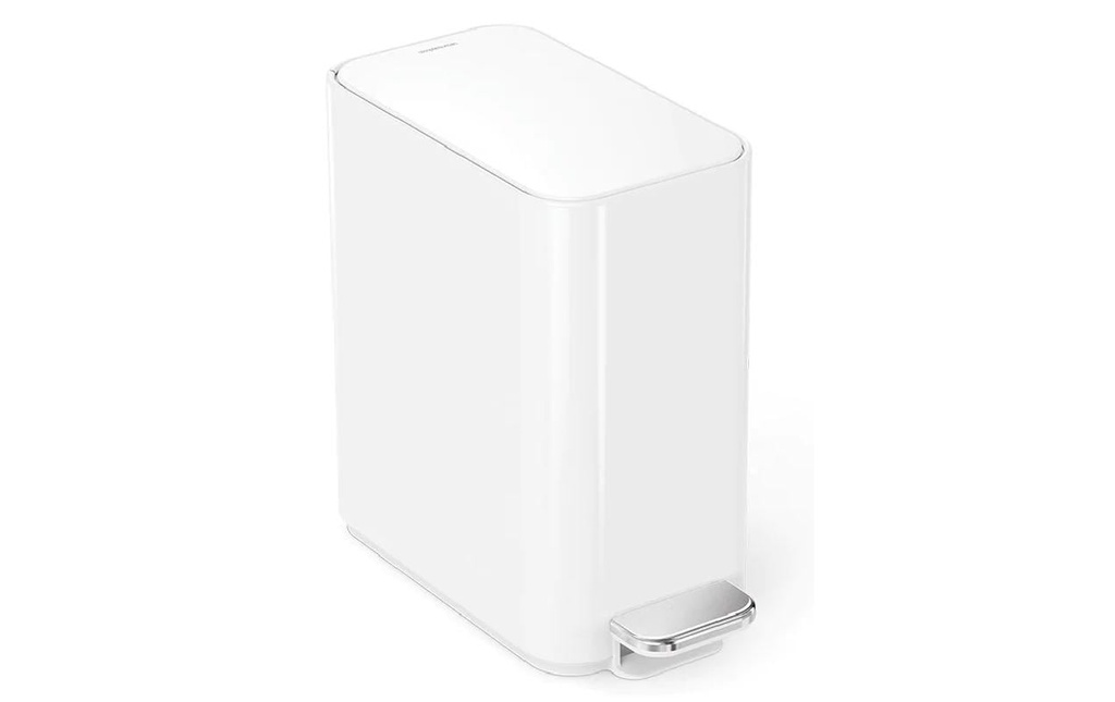 Simplehuman Poubelle à pédale 5 l, Blanc