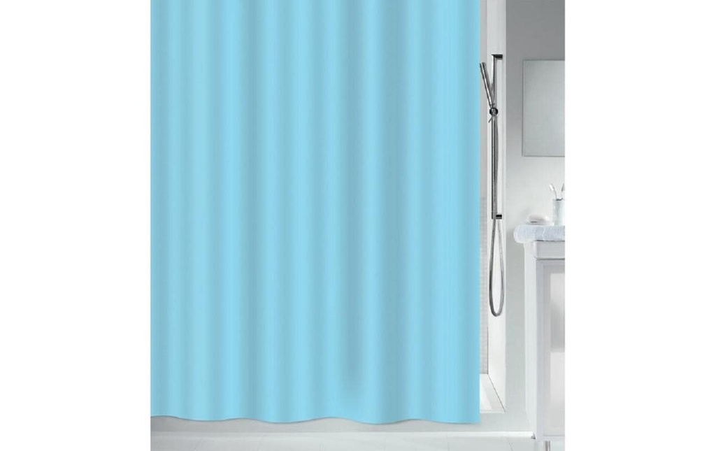 MSV Rideau de douche Romana 180 x 180 cm, Bleu clair