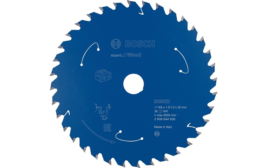 Bosch Professional Lame de scie circulaire Expert for Wood Ø 165, Z 36