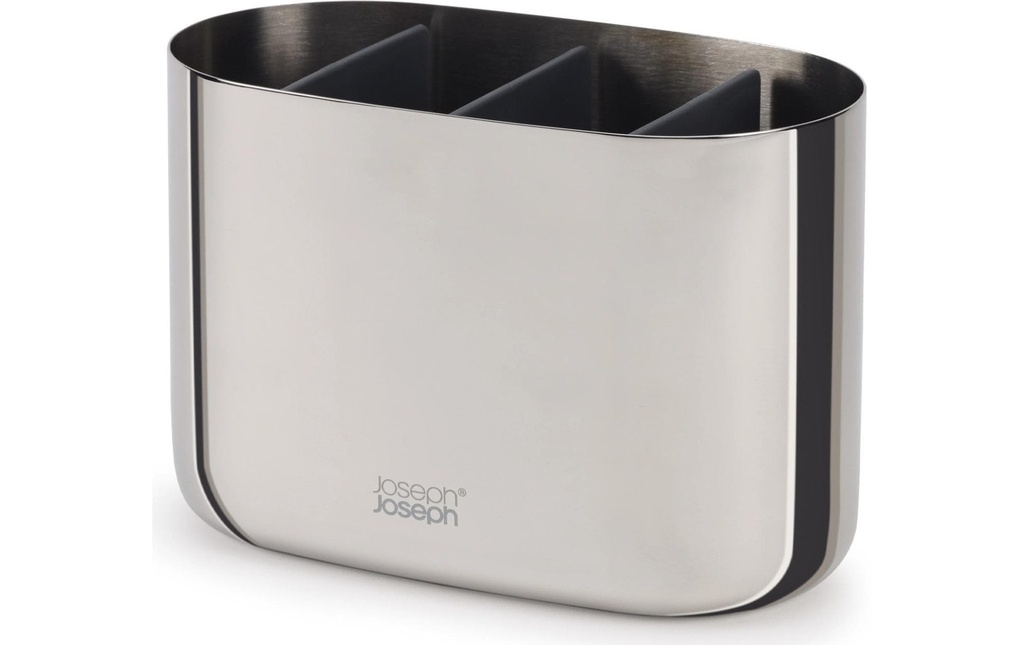 Joseph Joseph Gobelet pour le brossage de dents EasyStore Lux, Acier inoxydable