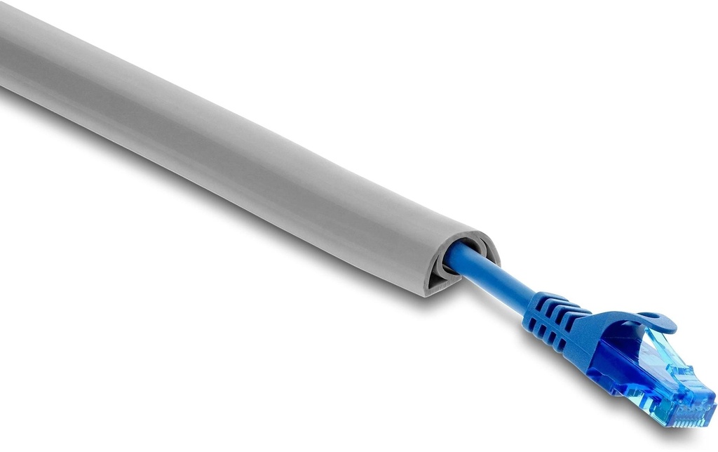 Delock Goulotte PVC flexible 2 m x 30 mm Gris
