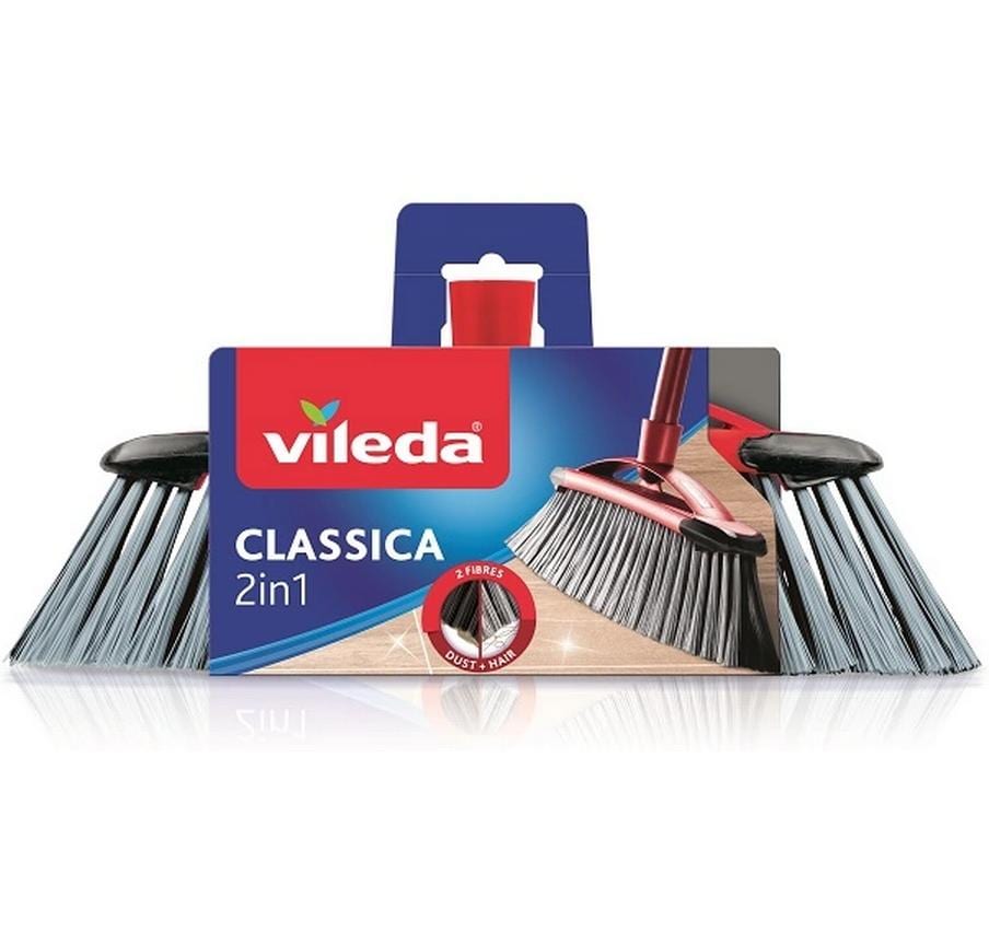 Vileda Tête de balai Classica 2 en 1, Noir