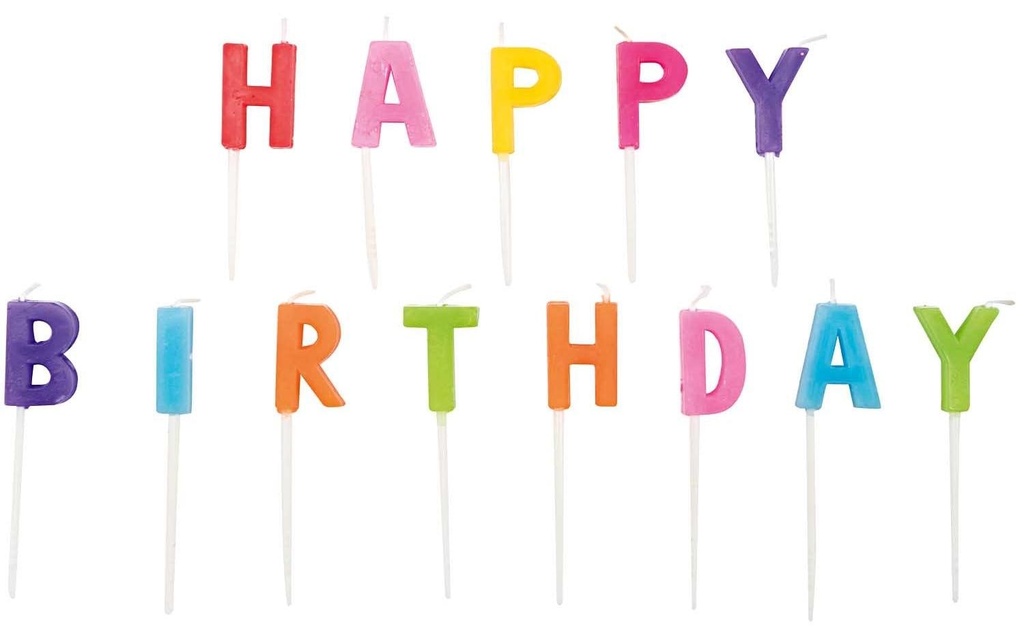 Rico Design Bougie Happy Birthday 13 pièces