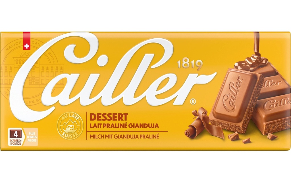 Cailler Tablette de chocolat Dessert 100 g