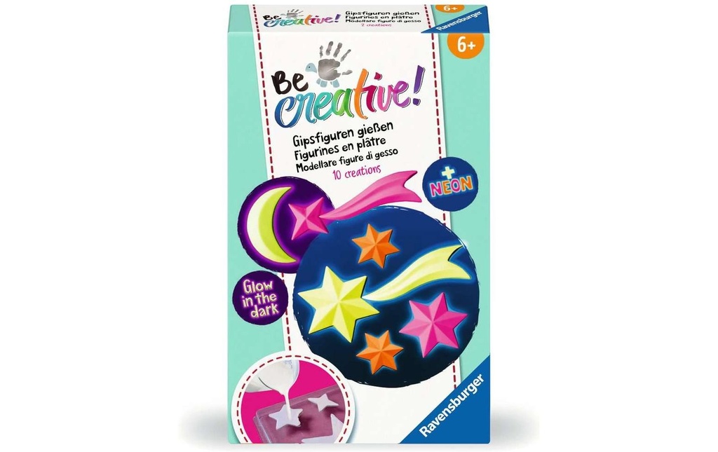 Ravensburger Kits de bricolage BeCreative – Étoiles lumineuses en plâtre