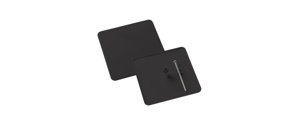 WEIBEL Couvercle à enficher HSB Gr. 2/3, 130 x 130 mm, Noir