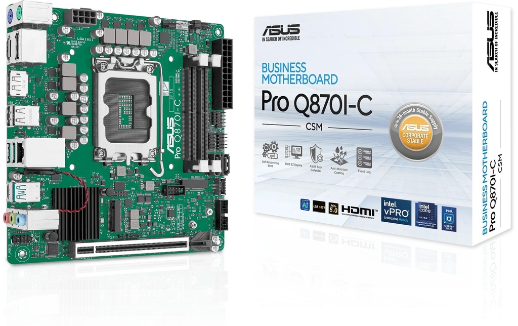 ASUS Carte mère PRO Q870I-C-CSM