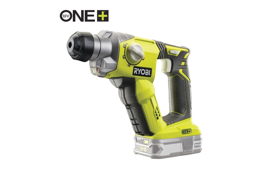 RYOBI Marteau perforateur sans fil R18SDS-0, Solo, 18 V, 1.3 Joule