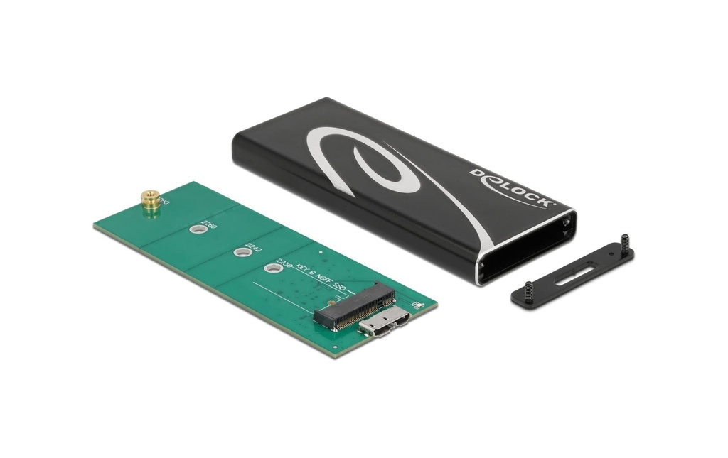 Delock Boîtier externe SuperSpeed USB 3.2 Gen 2 - SATA SSD M2