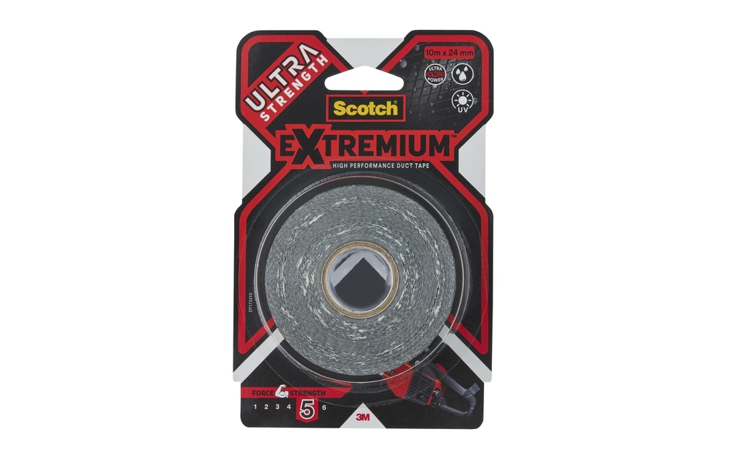 Scotch Bande de tissu Scotch Extremium Ultra DT17 24 mm x 10 m, Noir