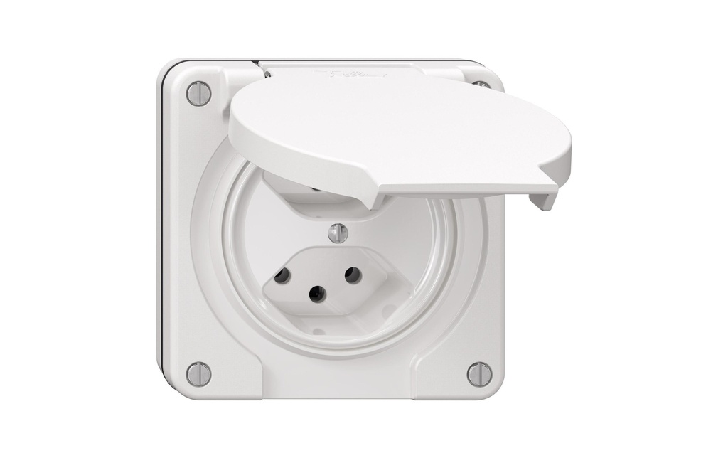 Feller Prises de courant NUP NEVO 2x T13, blanc