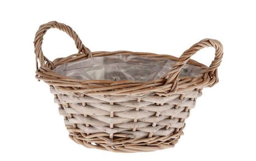Opiflor Panier en osier Saxe, 20,5 cm Brun/Gris
