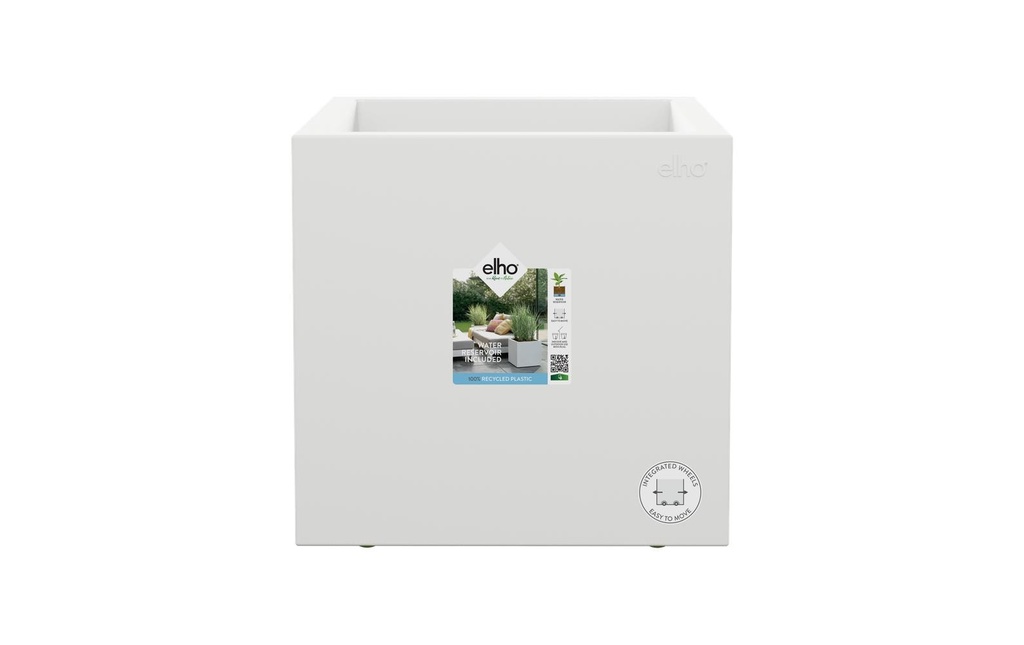 Elho Pot de fleur Next Carré 30 cm Blanc