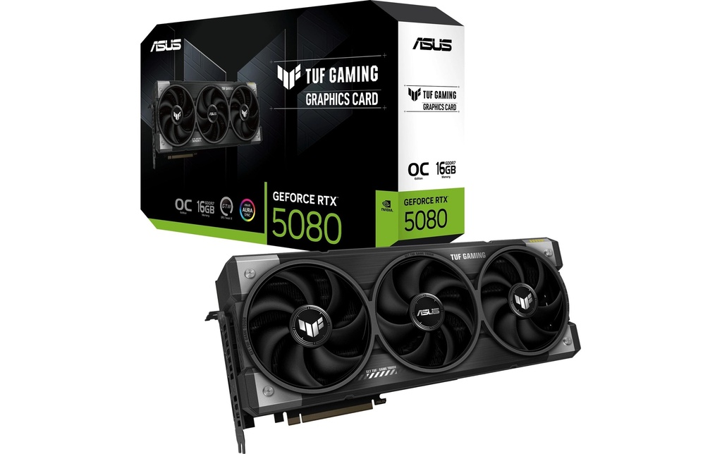 ASUS Carte graphique TUF RTX 5080 OC Edition 16GB – Gaming