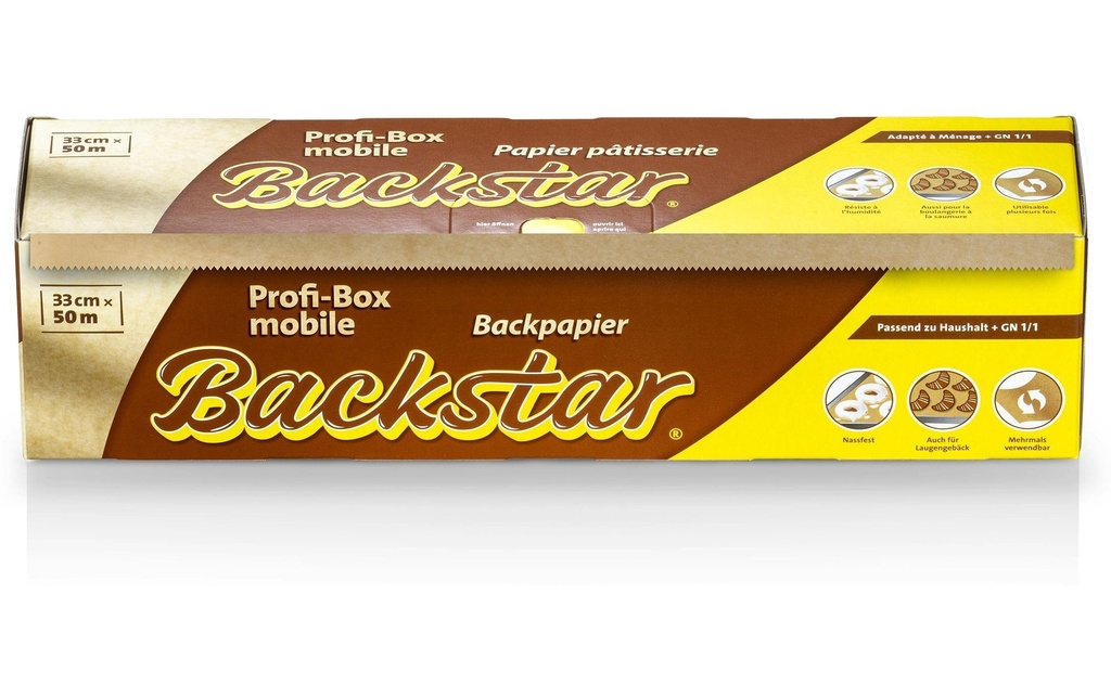 Backstar Papier de cuisson Profi Box Mobile 1 Pièce/s