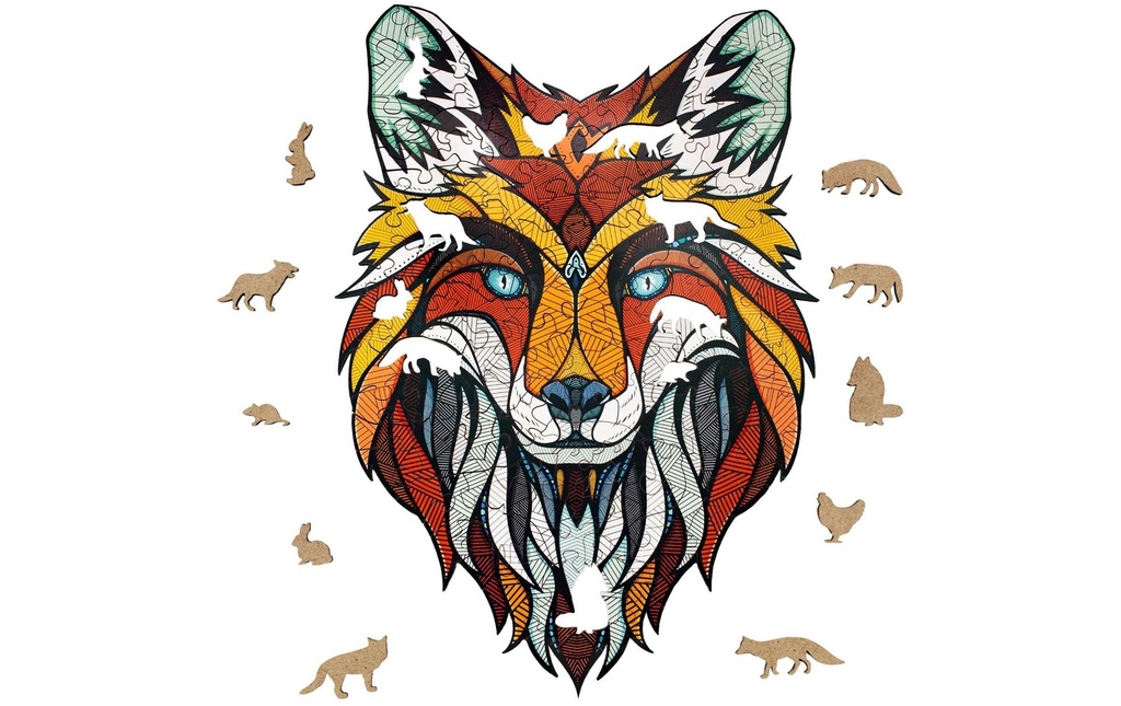 Eco Wood Art Puzzle en bois Renard 141 pièces