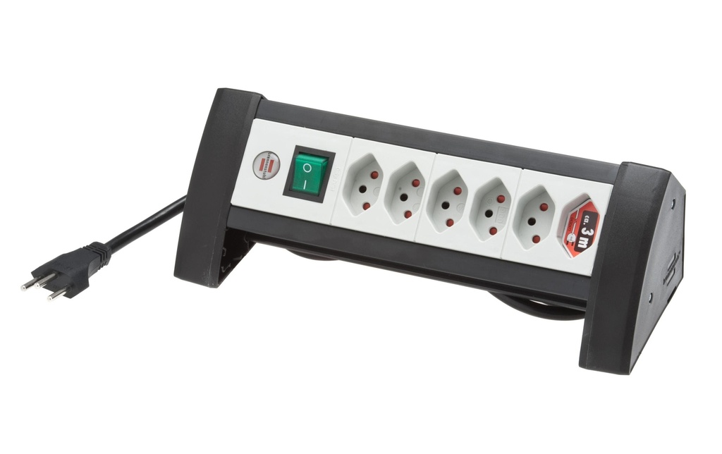 Brennenstuhl Bloc multiprises de table Premium-Office-Line 6x T13
