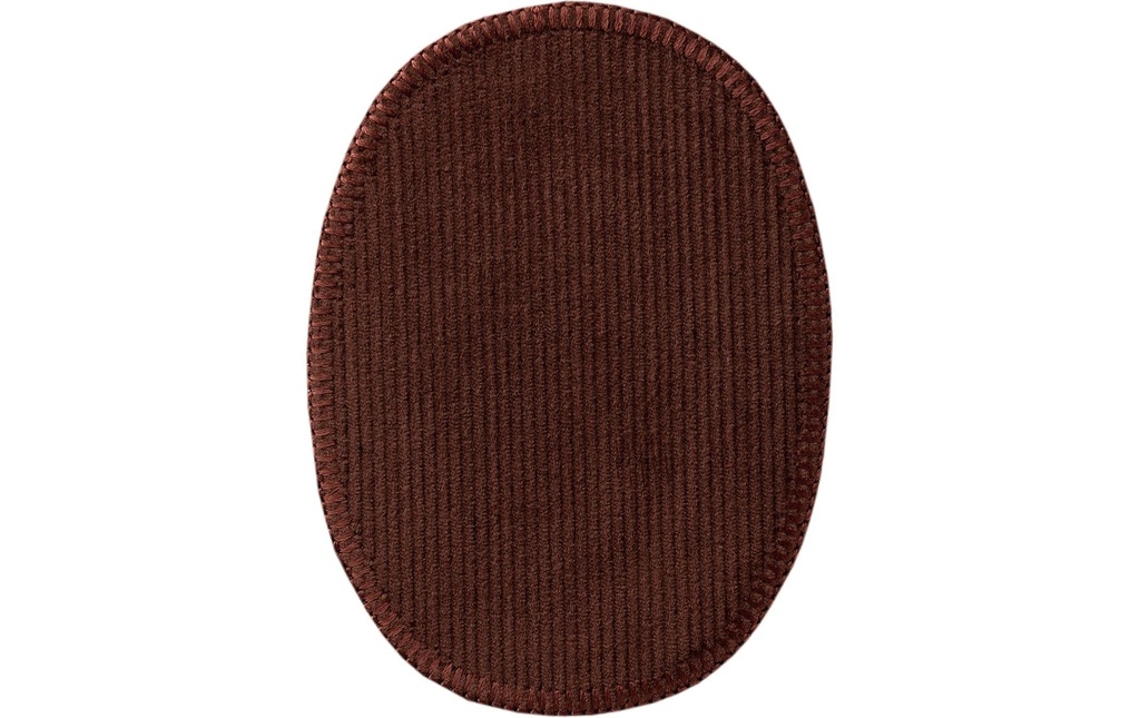 Mono-Quick Patch en corde ovale 8.5 x 11.2 cm Marron, 2 pièces