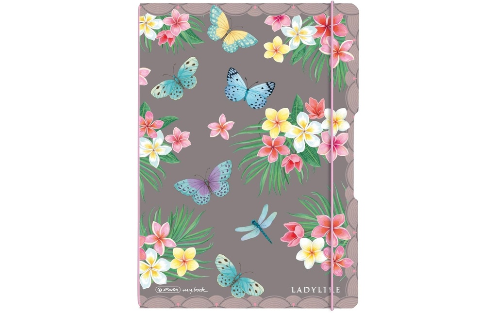 Herlitz Carnet de notes Ladylike Jungle A4, 2 x 40 p., ligné/cartonné