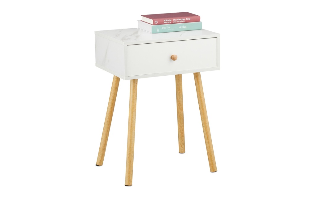 relaxdays Table de nuit 55 x 40 x 32 cm
