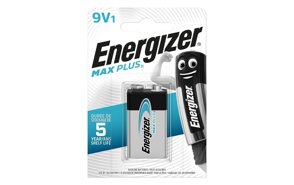 Energizer Pile Max Plus 9V E-Block , 1 Pièce/s