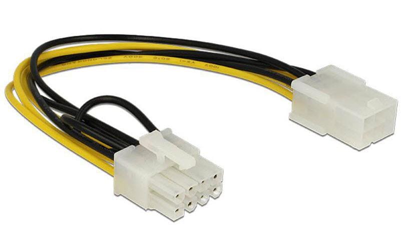 Delock Câble d’alimentation 6Pin - 8Pin 20 cm