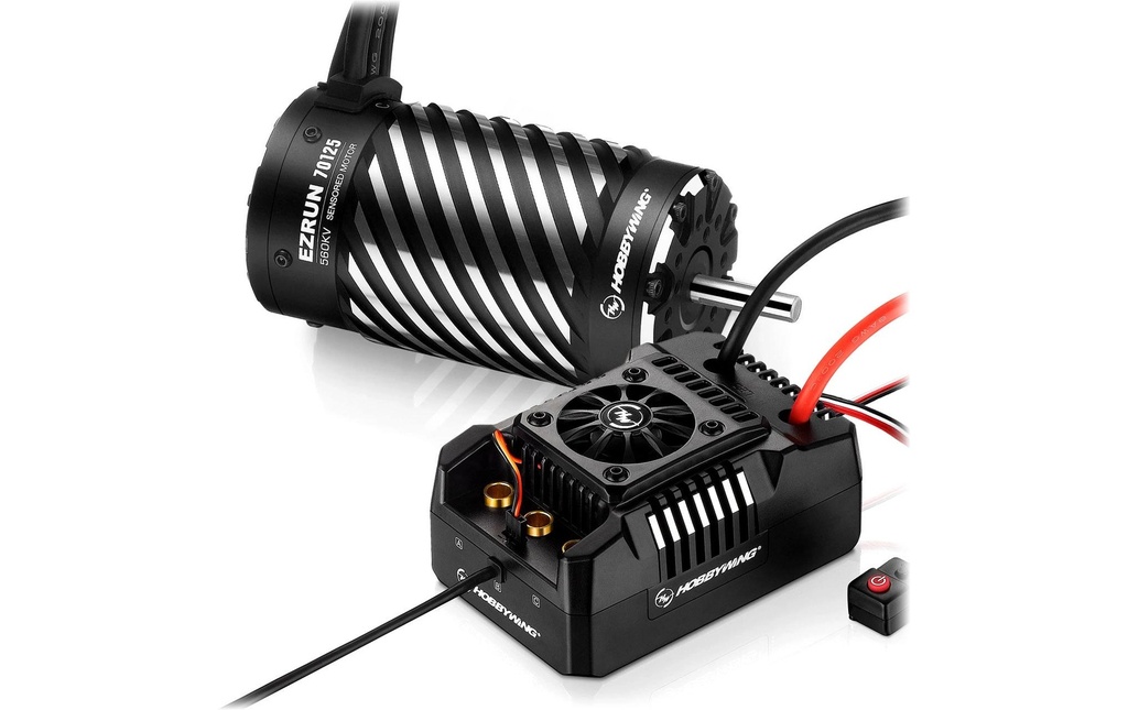 Hobbywing Kits d’entraînement sans brosse Ezrun MAX4 HV Combo 70125 560 kV