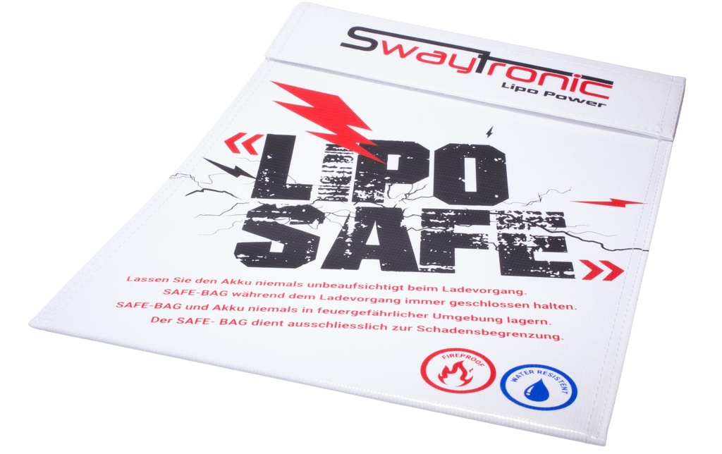 Swaytronic Sac lithium-polymère SAFE-BAG Blanc