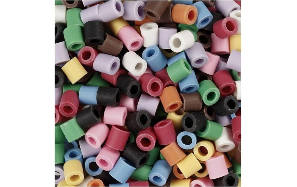 Creativ Company Perles à repasser bio Nabbi 3000 pièces, Multicolore