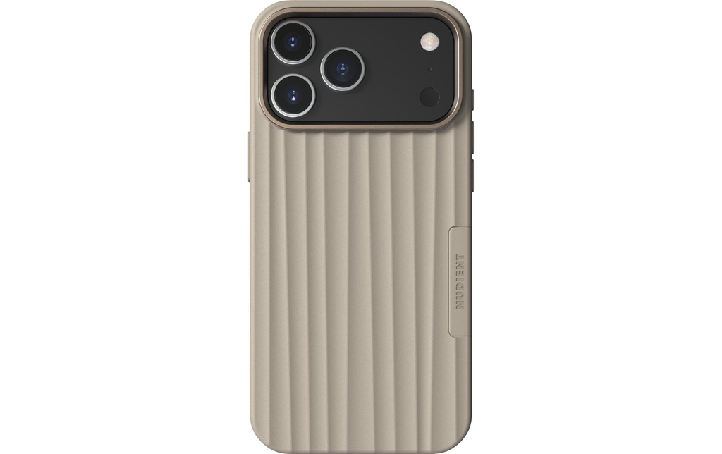 Nudient Coque arrière Bold MagSafe iPhone 17 Pro Max Linen Beige