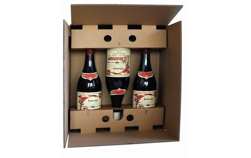 Brieger Carton d’expédition VinoPac 37 x 31.3 x 10.1 cm
