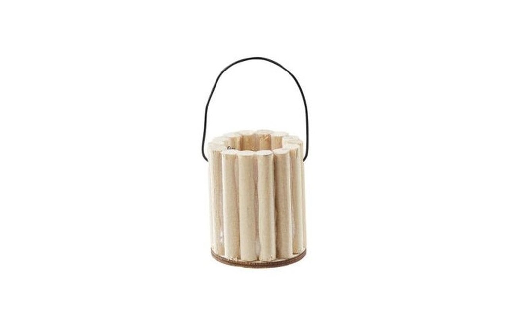 HobbyFun Mini figurine Seau en bois 3 cm
