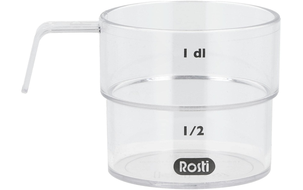 Rosti Verre mesureur Mensura 1 dl, Transparent