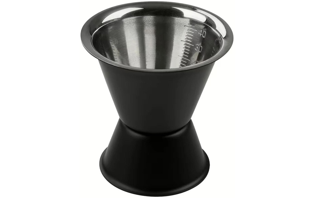Fackelmann Verre mesureur Specter 0.2 dl, Noir mat