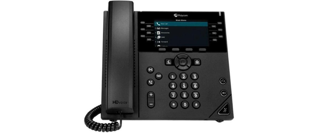HP Téléphone de bureau Poly VVX 450 Noir