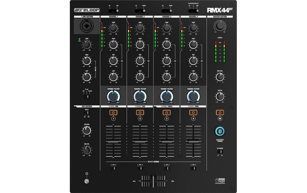 Reloop Mixeur DJ RMX-44BT 4 canaux