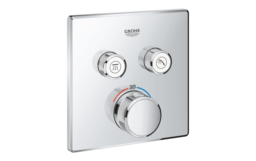 GROHE Robinetterie de douche Grohtherm SmartControl 43 mm, chromé