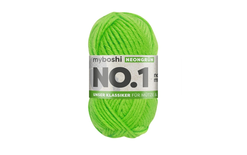 myBoshi Laine Nr.1 Vert fluo 50 g, 55 m
