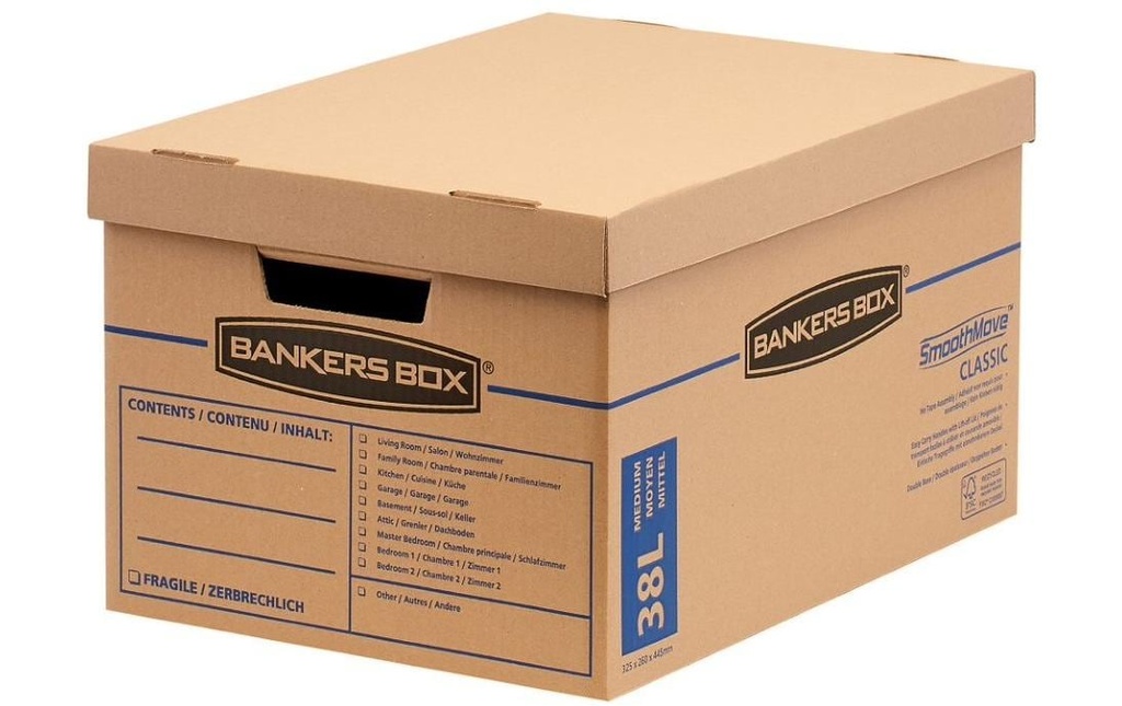 Fellowes Boîte d’archivage Smoothmove Classic Brun