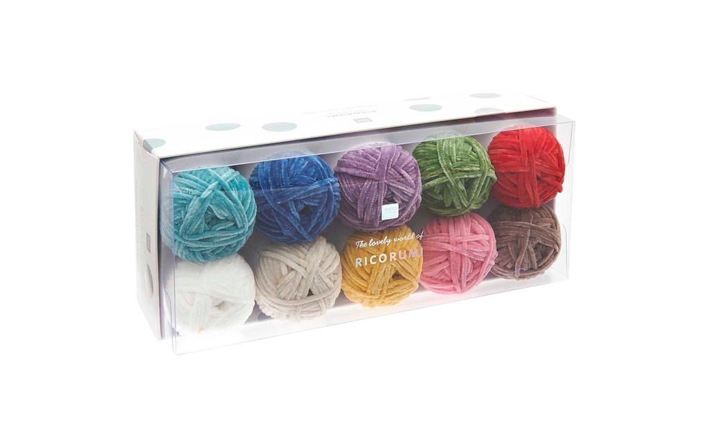 Rico Design Laine Ricorumi Nilli Nilli Rainbow, set de 10