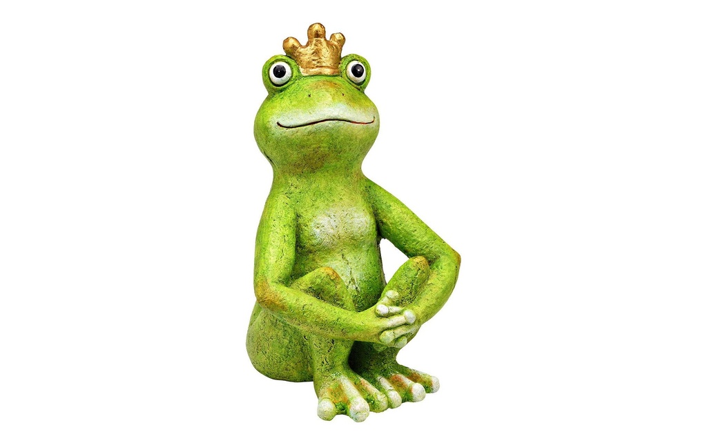 G. Wurm Figure décorative Roi Grenouille 34 cm