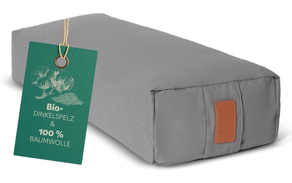 DoYourYoga Coussin de yoga Paravati Peau d'épeautre bio, Gris