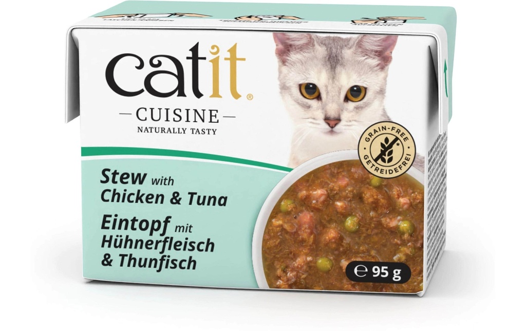 Catit Alimentation humide Cuisine Poulet & Thon 95 g