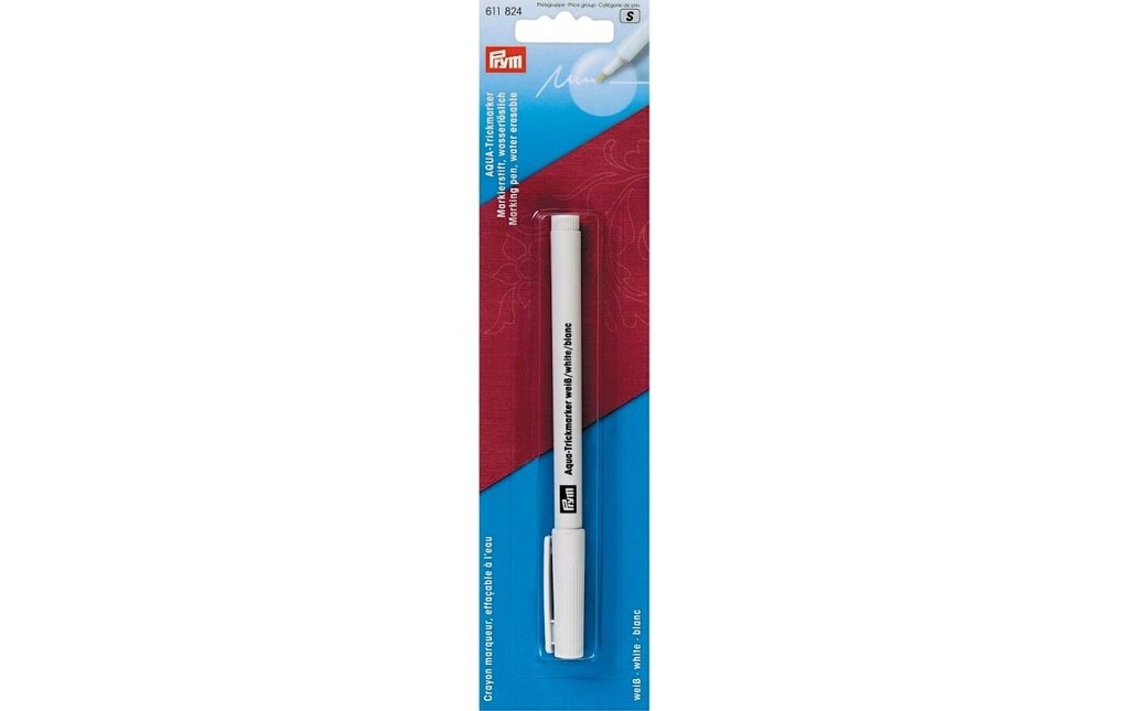 Prym Marqueur d’astuces Aqua Soluble dans l'eau, blanc