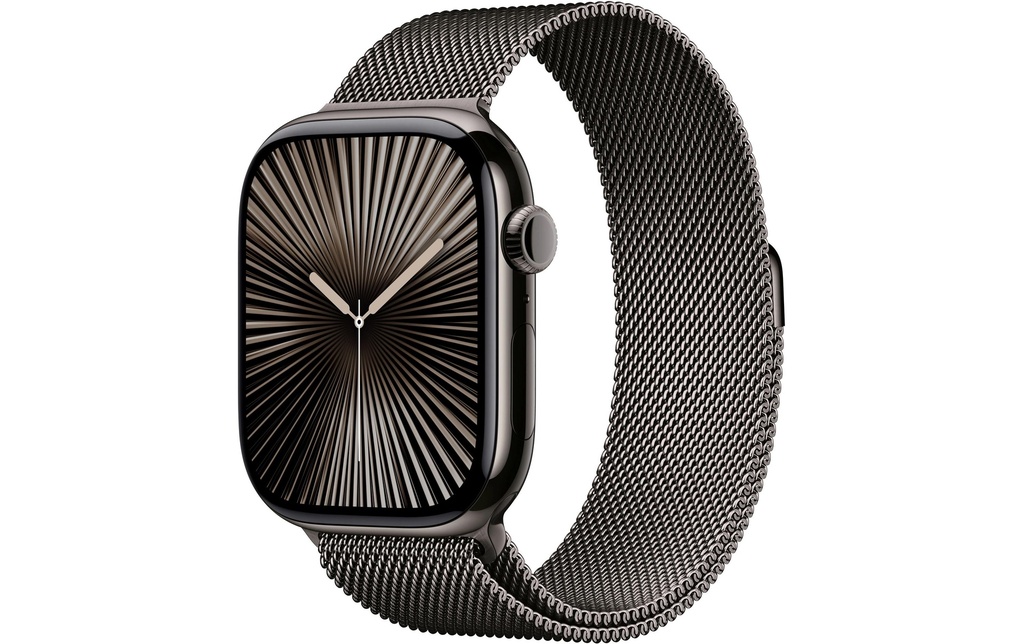 Apple Watch Series 10 46 mm LTE Boucle Milanaise Titanium Slate M/L